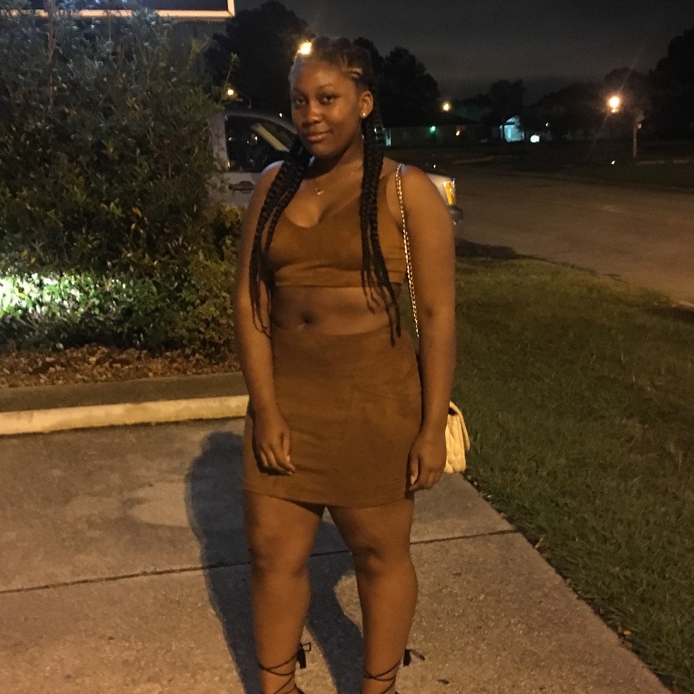 Suede Crop Top